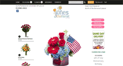 Desktop Screenshot of jonestheflorist.com